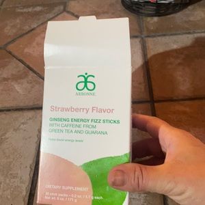 Opened box of strawberry fizz sticks,  exp 10/22